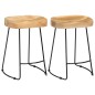 vidaXL Taburetes de cocina gavin 2 unidades madera maciza de mango vidaXL Taburetes de cocina gavin 2 unidades madera maciza de mango