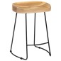 vidaXL Taburetes de cocina gavin 2 unidades madera maciza de mango vidaXL Taburetes de cocina gavin 2 unidades madera maciza de mango
