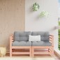 vidaXL Sofás esquineros con cojines 2 uds madera maciza abeto Douglas vidaXL Sofás esquineros con cojines 2 uds madera maciza abeto Douglas