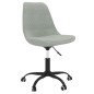 vidaXL Sillas de comedor giratorias 6 unidades tela gris claro vidaXL Sillas de comedor giratorias 6 unidades tela gris claro