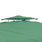 vidaXL Cenador con doble techo de tela verde 3x3x2,68 m vidaXL Cenador con doble techo de tela verde 3x3x2,68 m
