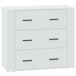 vidaXL Aparador de madera contrachapada blanco 80x33x70 cm