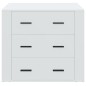 vidaXL Aparador de madera contrachapada blanco 80x33x70 cm vidaXL Aparador de madera contrachapada blanco 80x33x70 cm
