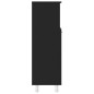 vidaXL Armario de baño madera contrachapada negro 30x30x95 cm vidaXL Armario de baño madera contrachapada negro 30x30x95 cm