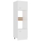 vidaXL Armario de microondas madera contrachapada blanco 60x57x207 cm vidaXL Armario de microondas madera contrachapada blanco 60x57x207 cm