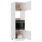 vidaXL Armario de microondas madera contrachapada blanco 60x57x207 cm vidaXL Armario de microondas madera contrachapada blanco 60x57x207 cm