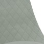 vidaXL Sillas de comedor giratorias 6 unidades tela gris claro vidaXL Sillas de comedor giratorias 6 unidades tela gris claro