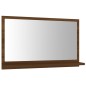 vidaXL Espejo de baño madera contrachapada marrón roble 60x10,5x37 cm vidaXL Espejo de baño madera contrachapada marrón roble 60x10,5x37 cm