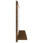 vidaXL Espejo de baño madera contrachapada marrón roble 60x10,5x37 cm vidaXL Espejo de baño madera contrachapada marrón roble 60x10,5x37 cm