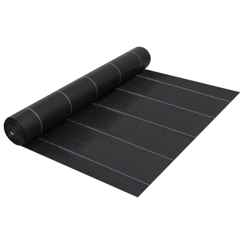 vidaXL Estera de control de malezas y raíces PP negro 1x200 m vidaXL Estera de control de malezas y raíces PP negro 1x200 m