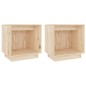 vidaXL Mesitas de noche 2 uds madera maciza de pino 40x30x40 cm vidaXL Mesitas de noche 2 uds madera maciza de pino 40x30x40 cm