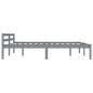 vidaXL Estructura de cama de madera maciza de pino gris 180x200 cm vidaXL Estructura de cama de madera maciza de pino gris 180x200 cm