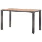 vidaXL Mesa de jardín madera maciza acacia gris y marrón 123x60x74 cm vidaXL Mesa de jardín madera maciza acacia gris y marrón 123x60x74 cm