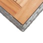 vidaXL Mesa de jardín madera maciza acacia gris y marrón 123x60x74 cm vidaXL Mesa de jardín madera maciza acacia gris y marrón 123x60x74 cm