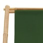 vidaXL Tumbona de bambú y lona verde vidaXL Tumbona de bambú y lona verde