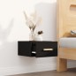 vidaXL Mesita de noche de pared negro 35x35x20 cm vidaXL Mesita de noche de pared negro 35x35x20 cm