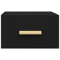 vidaXL Mesita de noche de pared negro 35x35x20 cm vidaXL Mesita de noche de pared negro 35x35x20 cm