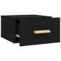 vidaXL Mesita de noche de pared negro 35x35x20 cm vidaXL Mesita de noche de pared negro 35x35x20 cm