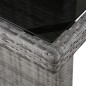 vidaXL Mesa de jardín ratán sintético y vidrio 240x90x74 cm vidaXL Mesa de jardín ratán sintético y vidrio 240x90x74 cm