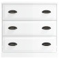 vidaXL Aparador madera contrachapada blanco brillante 70x35,5x67,5 cm vidaXL Aparador madera contrachapada blanco brillante 70x35,5x67,5 cm