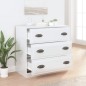 vidaXL Aparador madera contrachapada blanco brillante 70x35,5x67,5 cm vidaXL Aparador madera contrachapada blanco brillante 70x35,5x67,5 cm