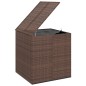 vidaXL Baúl de cojines para jardín de ratán PE marrón 100x97,5x104 cm vidaXL Baúl de cojines para jardín de ratán PE marrón 100x97,5x104 cm