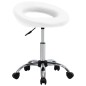 vidaXL Silla de comedor giratoria cuero sintético blanco vidaXL Silla de comedor giratoria cuero sintético blanco
