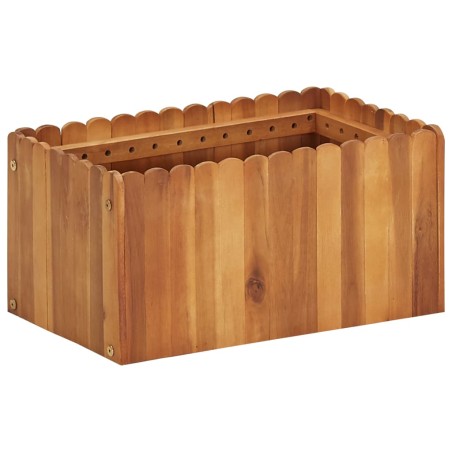 vidaXL Arriate de madera maciza de acacia 50x30x25 cm