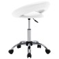 vidaXL Silla de comedor giratoria cuero sintético blanco vidaXL Silla de comedor giratoria cuero sintético blanco