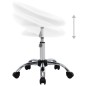 vidaXL Silla de comedor giratoria cuero sintético blanco vidaXL Silla de comedor giratoria cuero sintético blanco