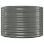 vidaXL Jardinera arriate acero recubrimiento polvo gris 100x100x68 cm