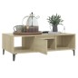 vidaXL Mesa de centro madera contrachapada color roble 103,5x60x35 cm vidaXL Mesa de centro madera contrachapada color roble 103,5x60x35 cm