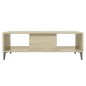 vidaXL Mesa de centro madera contrachapada color roble 103,5x60x35 cm vidaXL Mesa de centro madera contrachapada color roble 103,5x60x35 cm