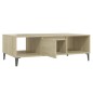 vidaXL Mesa de centro madera contrachapada color roble 103,5x60x35 cm vidaXL Mesa de centro madera contrachapada color roble 103,5x60x35 cm