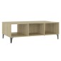 vidaXL Mesa de centro madera contrachapada color roble 103,5x60x35 cm vidaXL Mesa de centro madera contrachapada color roble 103,5x60x35 cm