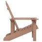 vidaXL Silla de jardín Adirondack HDPE marrón