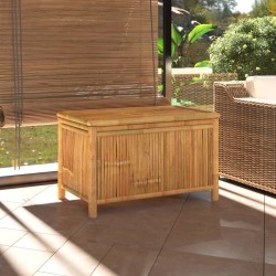 vidaXL Caja de almacenaje de jardín bambú 90x52x55 cm