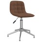 vidaXL Sillas de comedor giratorias 4 unidades tela marrón vidaXL Sillas de comedor giratorias 4 unidades tela marrón