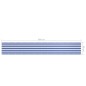 vidaXL Toldo para balcón tela oxford blanco y azul 90x600 cm vidaXL Toldo para balcón tela oxford blanco y azul 90x600 cm