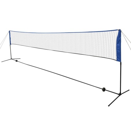vidaXL Red de bádminton con volantes 600x155 cm