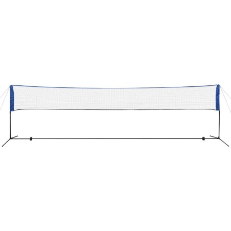 vidaXL Red de bádminton con volantes 600x155 cm