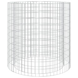vidaXL Brasero de gaviones hierro galvanizado Ø100 cm