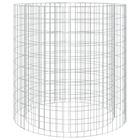 vidaXL Brasero de gaviones hierro galvanizado Ø100 cm