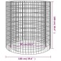 vidaXL Brasero de gaviones hierro galvanizado Ø100 cm vidaXL Brasero de gaviones hierro galvanizado Ø100 cm