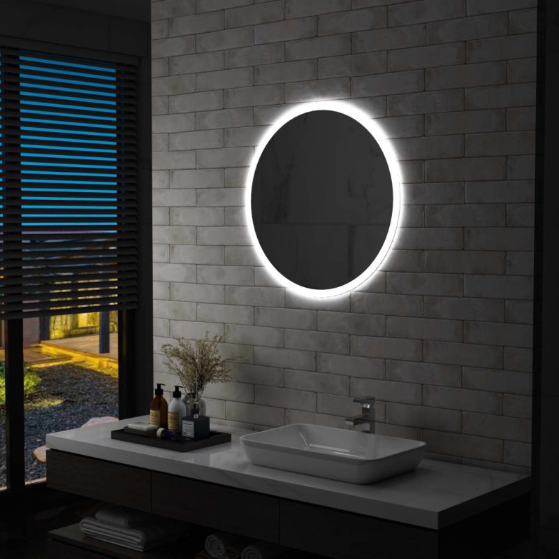 vidaXL Espejo de baño con LED 70 cm vidaXL Espejo de baño con LED 70 cm