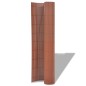 vidaXL Valla de jardín de doble cara PVC marrón 90x500 cm vidaXL Valla de jardín de doble cara PVC marrón 90x500 cm