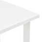 vidaXL Mesa de jardín de plástico blanco 80x75x72 cm vidaXL Mesa de jardín de plástico blanco 80x75x72 cm