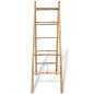 vidaXL Escalera toallero doble con 5 peldaños bambú 50x160 cm vidaXL Escalera toallero doble con 5 peldaños bambú 50x160 cm