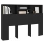 vidaXL Mueble cabecero negro 140x19x103,5 cm vidaXL Mueble cabecero negro 140x19x103,5 cm