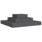 vidaXL Jardinera de madera maciza de pino gris 80x80x27 cm vidaXL Jardinera de madera maciza de pino gris 80x80x27 cm